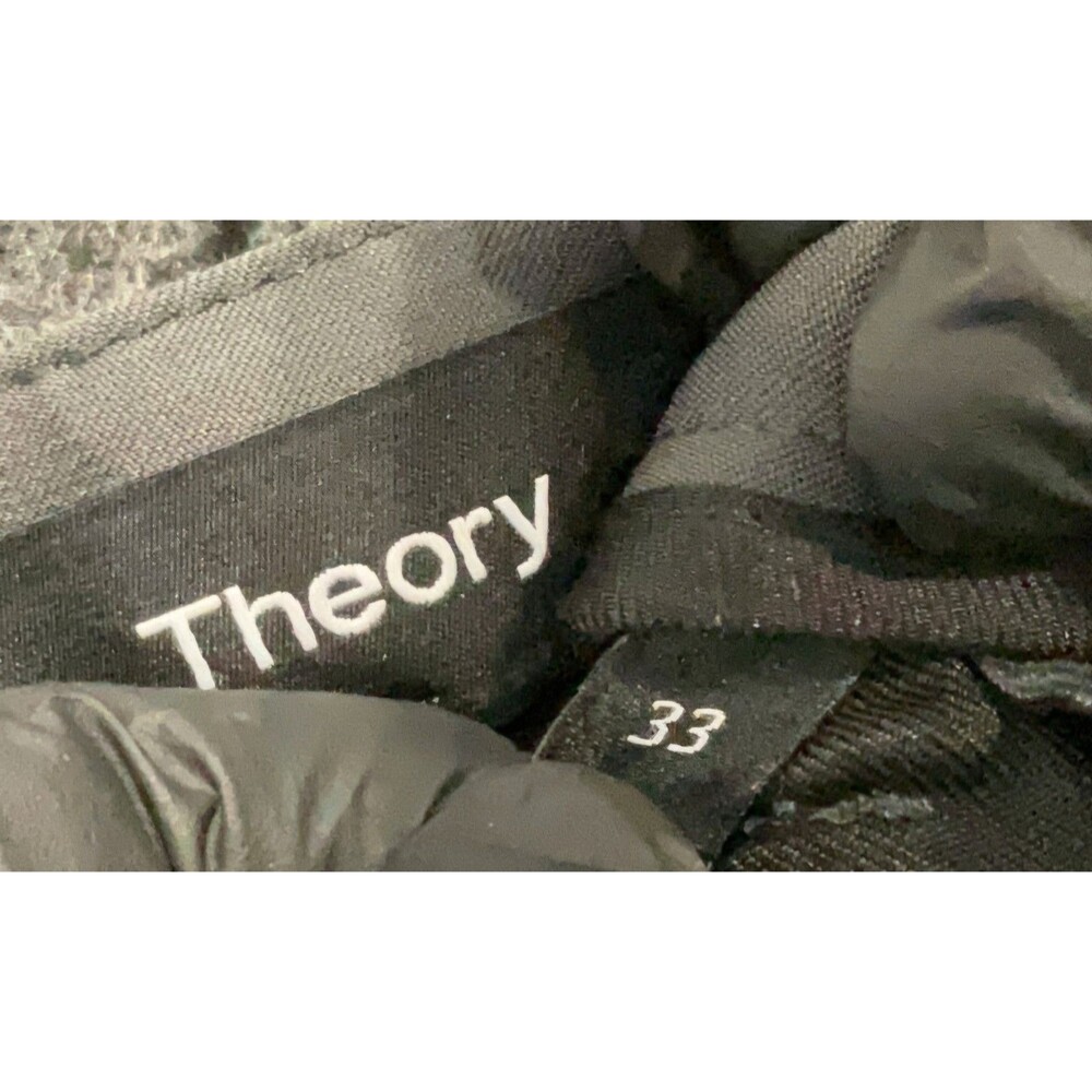 Theory Zaine SW Neoteric Tech Pants Men's Size 33 Gray Slim Straight Stretch - Picture 10 of 10